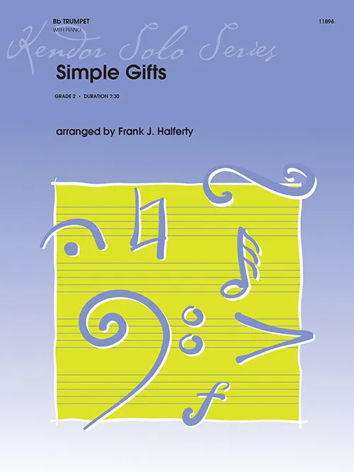 Kendor Music Simple Gifts noty pro trubku s klavírem sólo