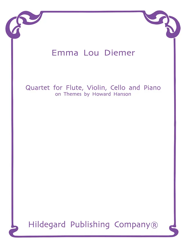 Hildegard Publishing Company Quartet on Hanson noty partitura a hlasy