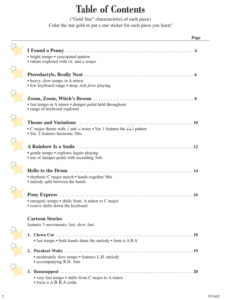 Faber Piano Adventures Primer Gold Star Performance noty