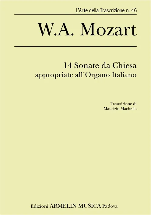 Armelin Musica 14 Sonate da chiesa Mozart noty KV 67–336