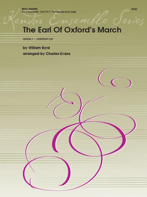 Kendor Music Earl Of Oxford's March noty pro kvinteto