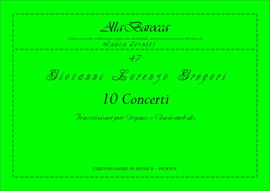 Armelin Musica 10 Concerti noty tištěné vydání