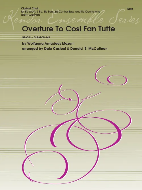 Kendor Music Overture To Cosi Fan Tutte noty klarinety