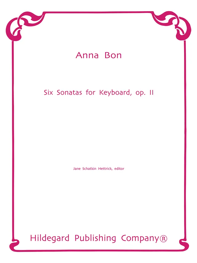 Hildegard Anna Bon 6 Sonatas noty keyboard 6 sonát