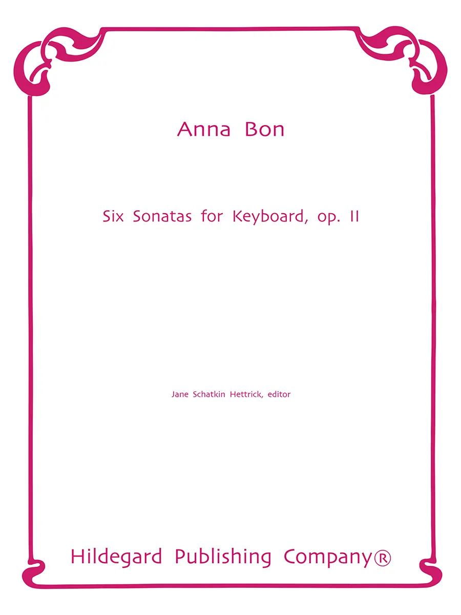 Hildegard Anna Bon 6 Sonatas noty keyboard 6 sonát