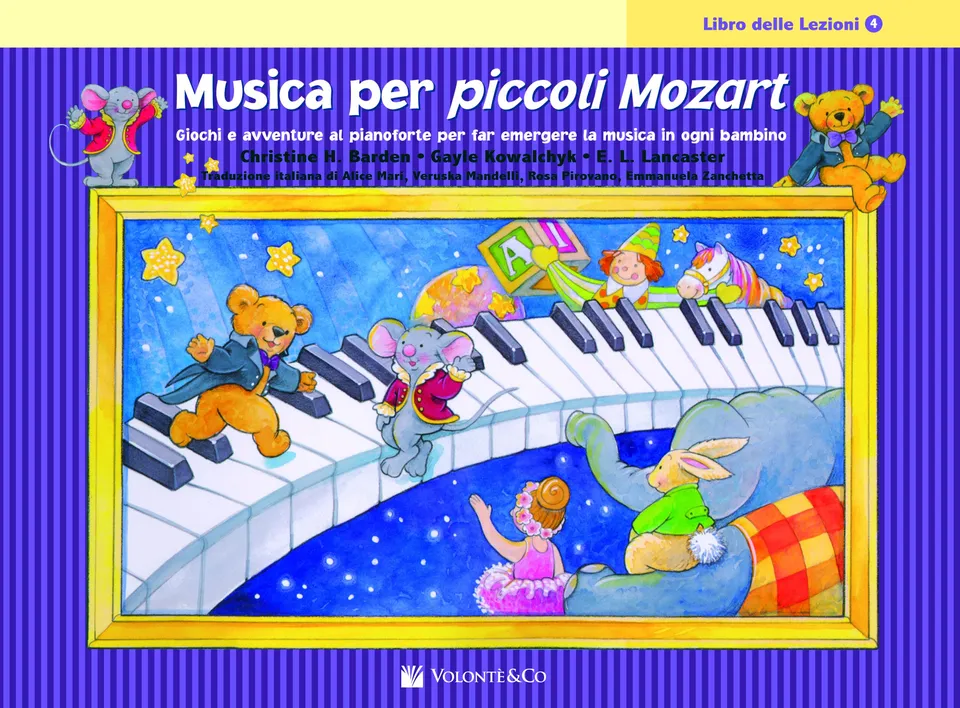 Volonte & Co Musica per Piccoli Mozart Vol. 4 učebnice klavír