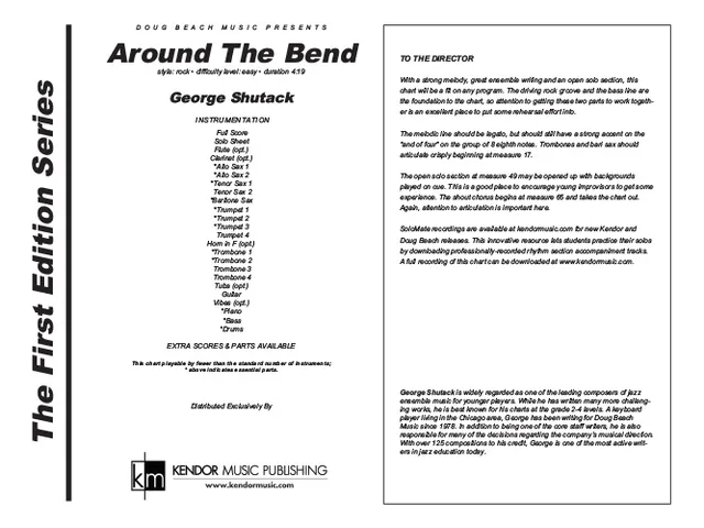 Kendor Music Around The Bend partitura rock easy