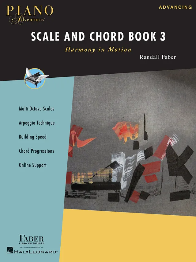 Faber Piano Adventures Scale and Chord Book 3 stupnice akordy